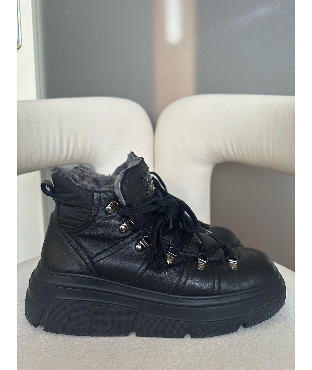 CASADEI Черные кожаные ботинки, фото 8