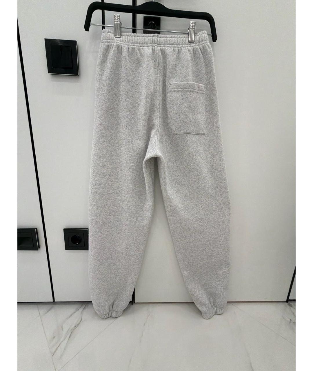 SPORTY AND RICH Серые хлопковые спортивные брюки и шорты, фото 2