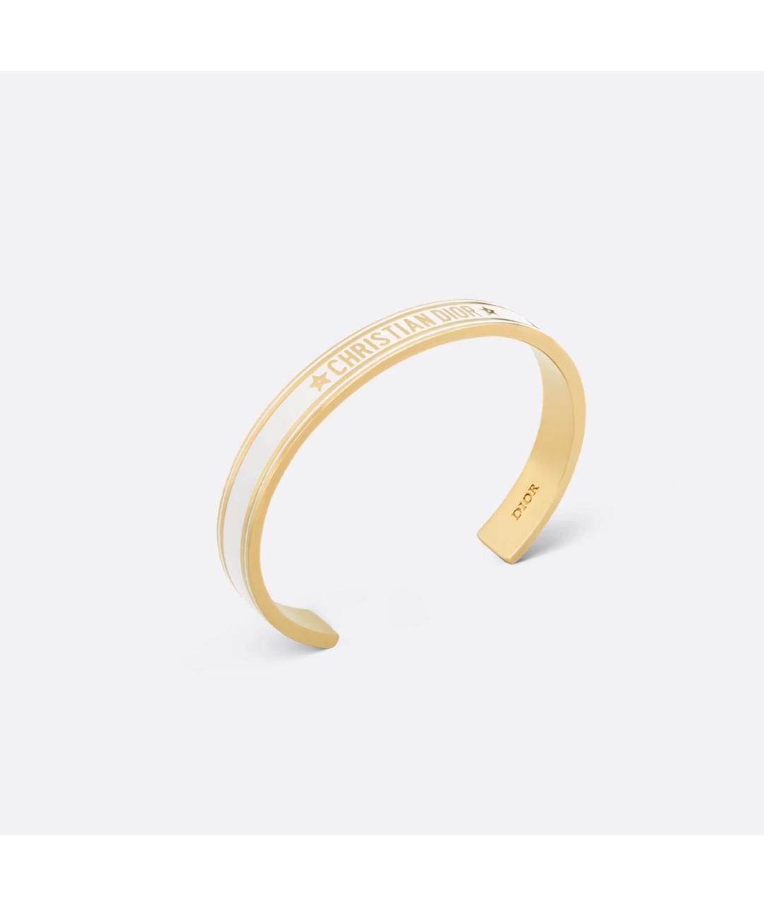 CHRISTIAN DIOR Белый металлический браслет, фото 2