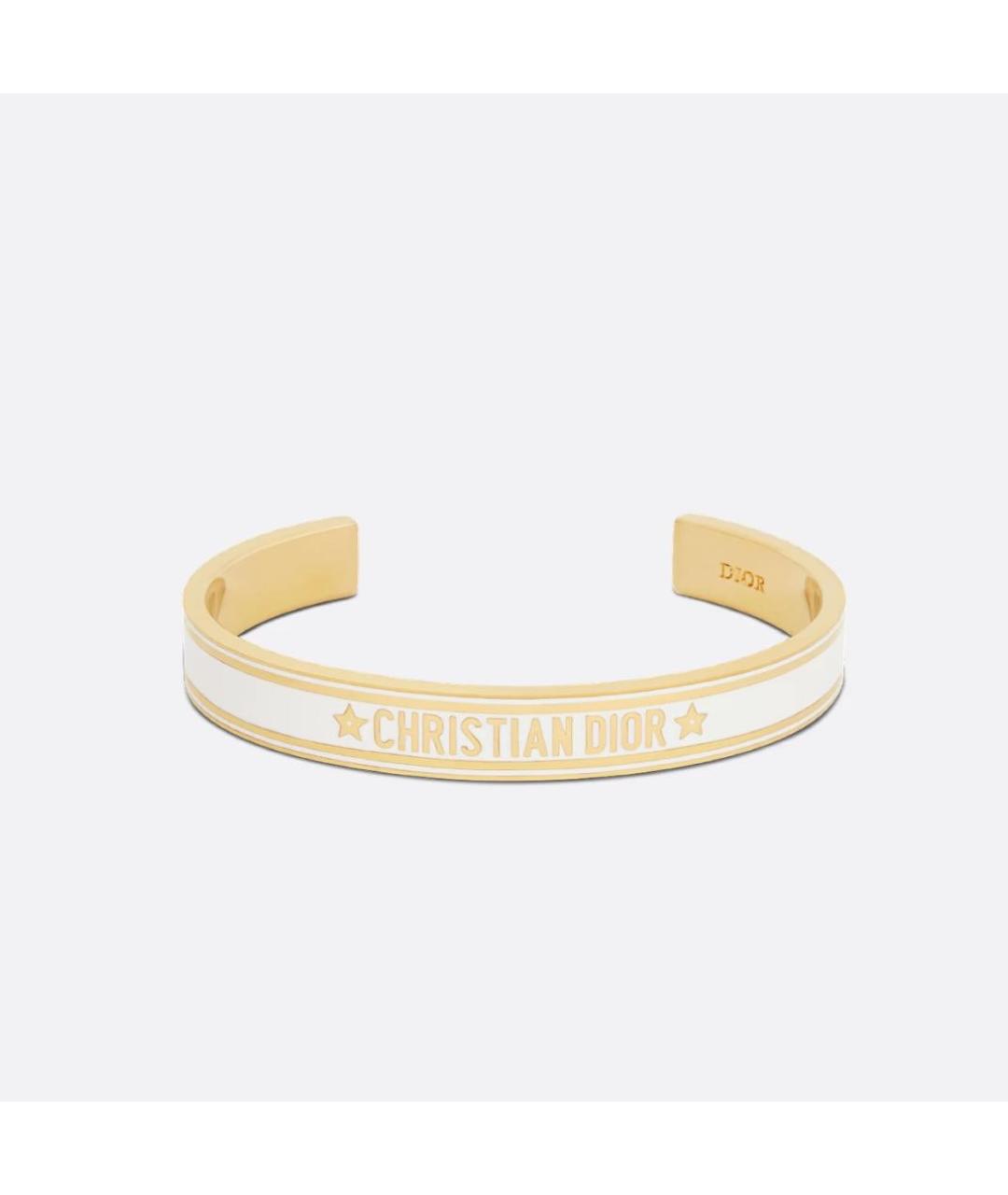 CHRISTIAN DIOR Белый металлический браслет, фото 5
