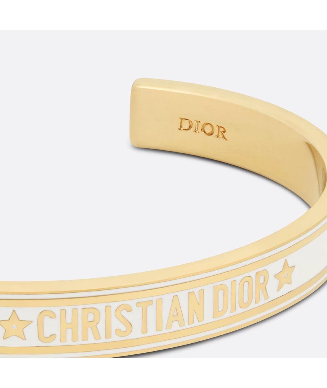 CHRISTIAN DIOR Белый металлический браслет, фото 4