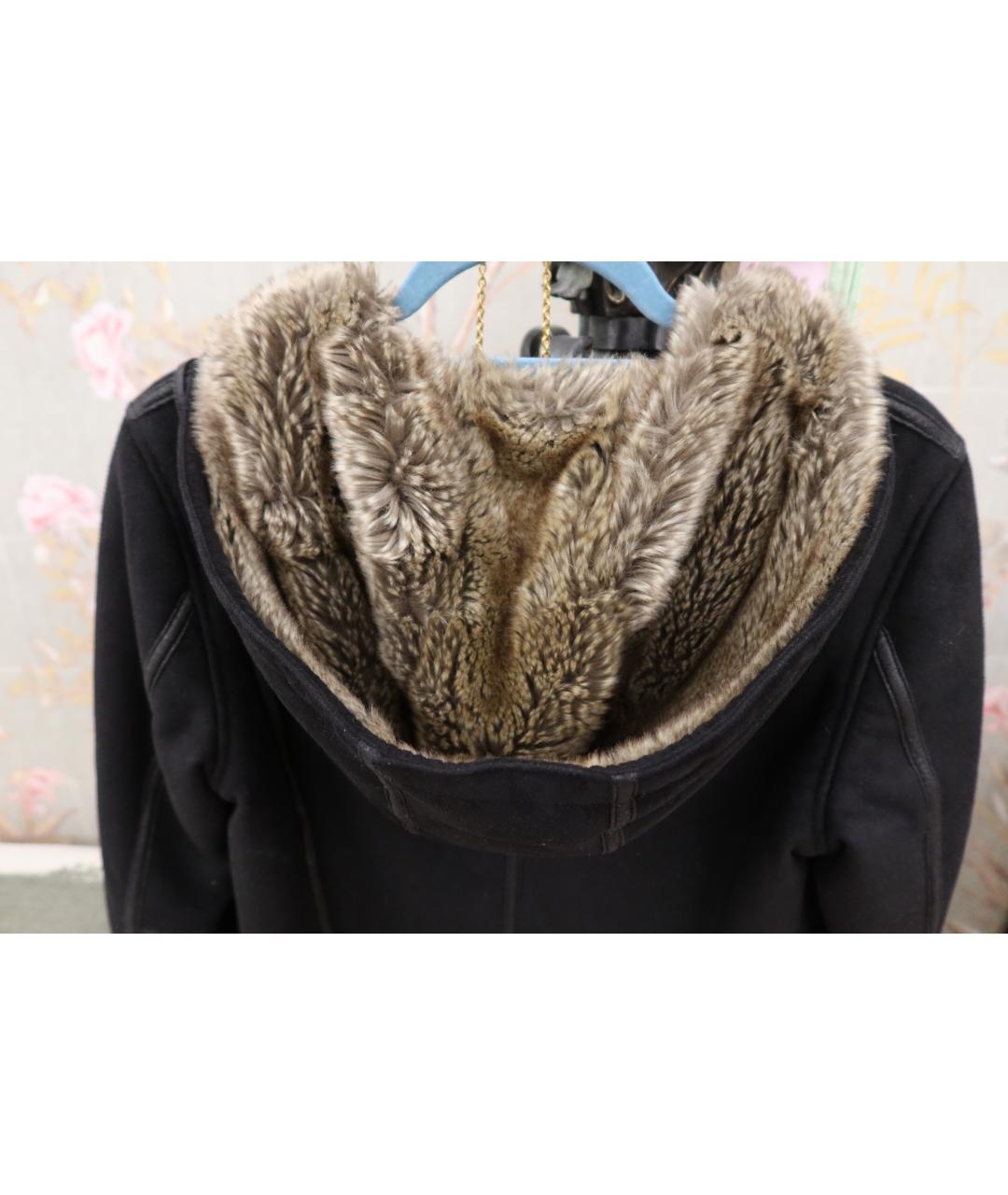 ARMANI JEANS Черная замшевая дубленка, фото 8