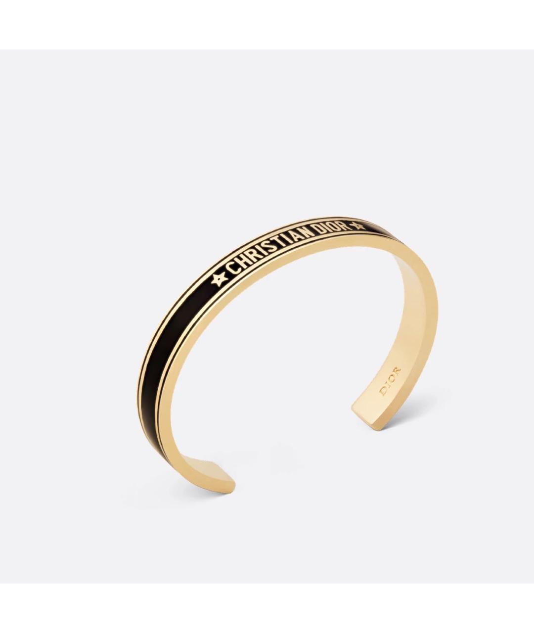 CHRISTIAN DIOR Черный металлический браслет, фото 2