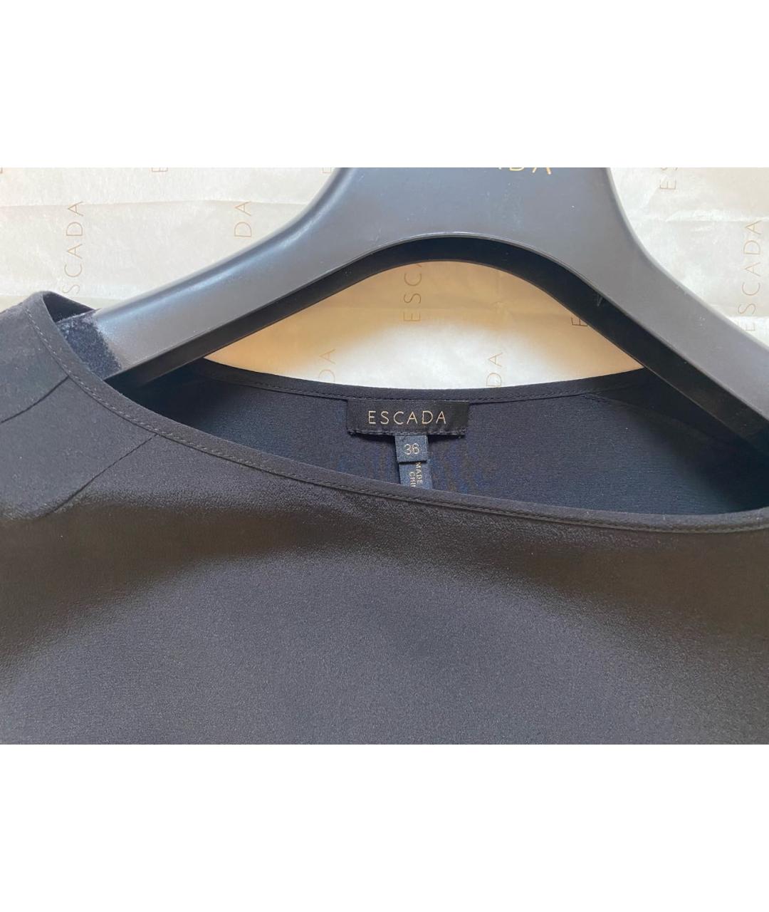 ESCADA Черная шелковая майка, фото 3