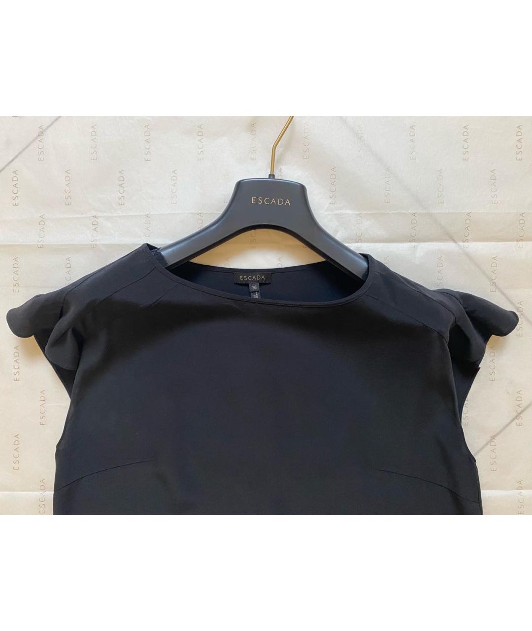 ESCADA Черная шелковая майка, фото 6