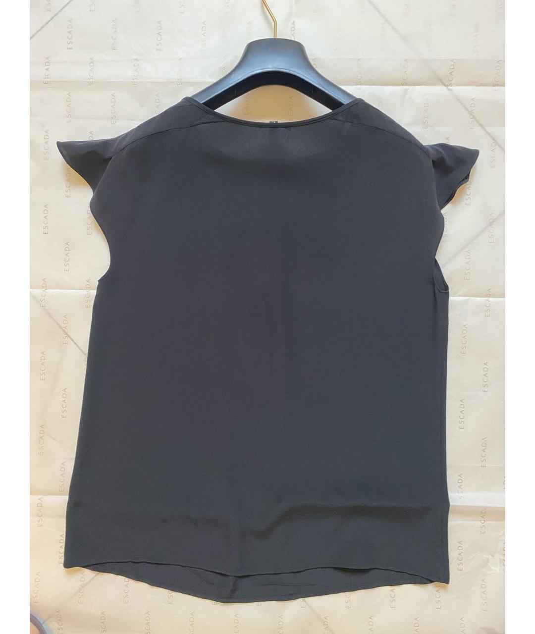 ESCADA Черная шелковая майка, фото 4