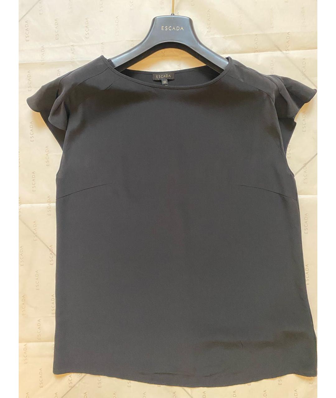 ESCADA Черная шелковая майка, фото 2