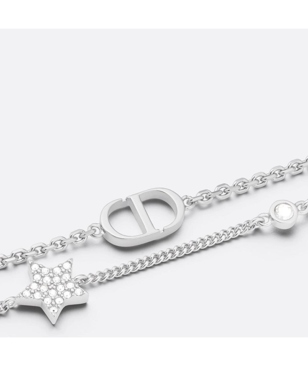 CHRISTIAN DIOR Серебрянный металлический браслет, фото 2