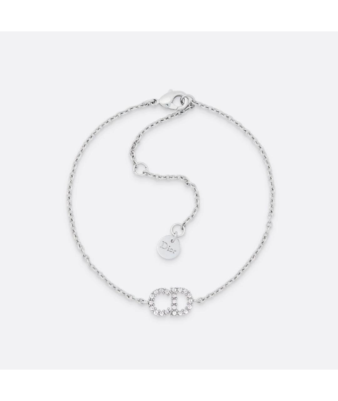 CHRISTIAN DIOR Серебрянный металлический браслет, фото 1