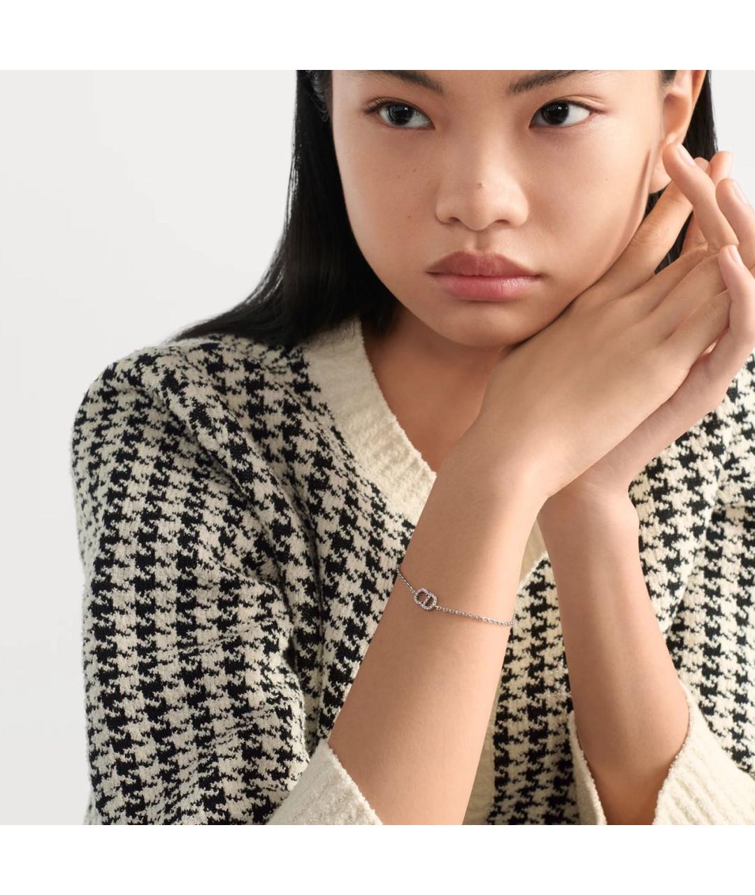 CHRISTIAN DIOR Серебрянный металлический браслет, фото 2