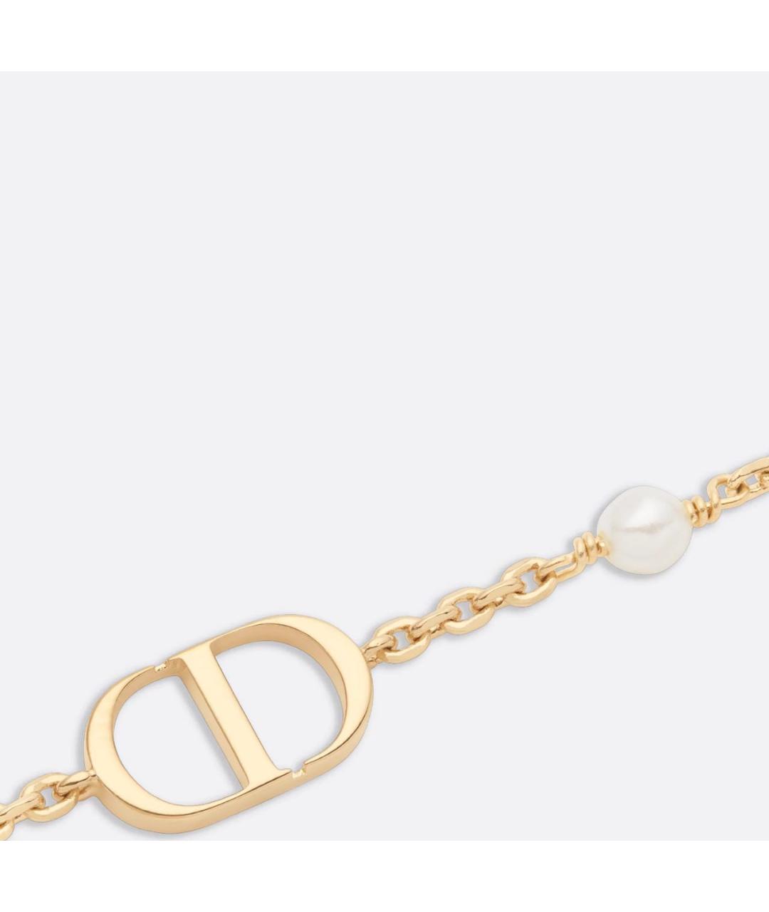 CHRISTIAN DIOR Золотой металлический браслет, фото 3