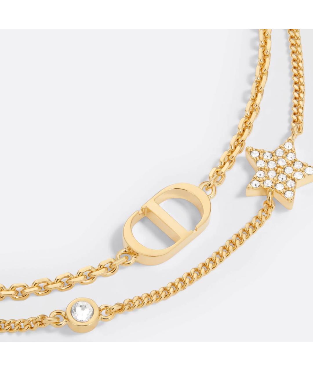 CHRISTIAN DIOR Золотой металлический браслет, фото 3