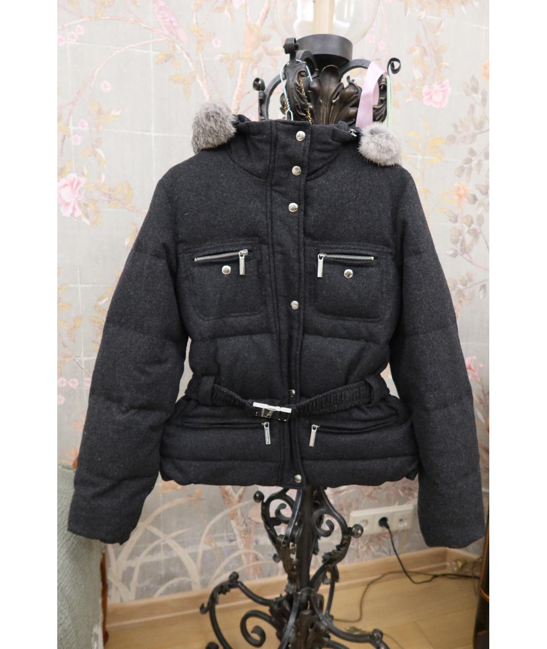 MICHAEL MICHAEL KORS Серый шерстяной пуховик, фото 10