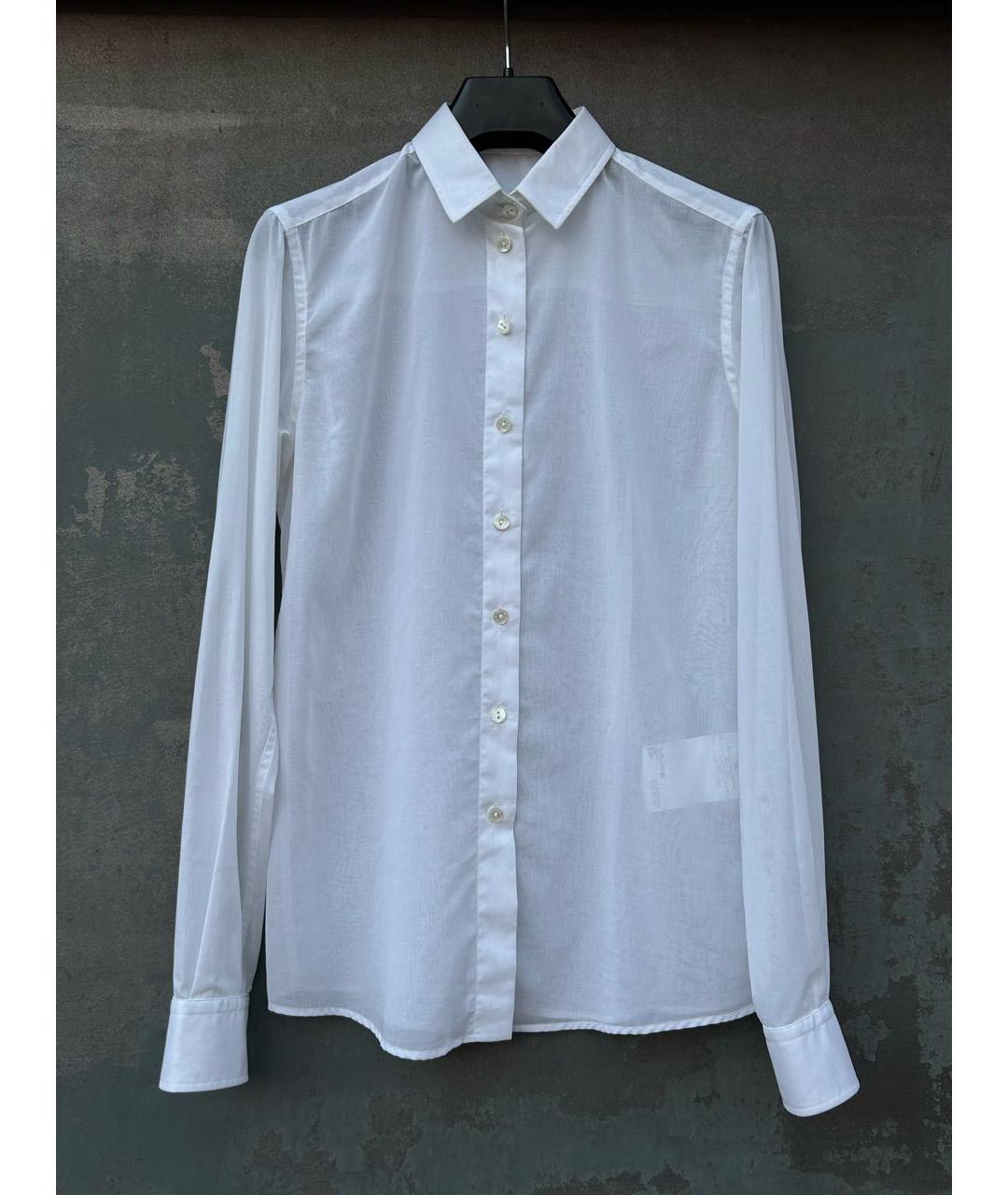 DOLCE&GABBANA Белая хлопковая рубашка, фото 5