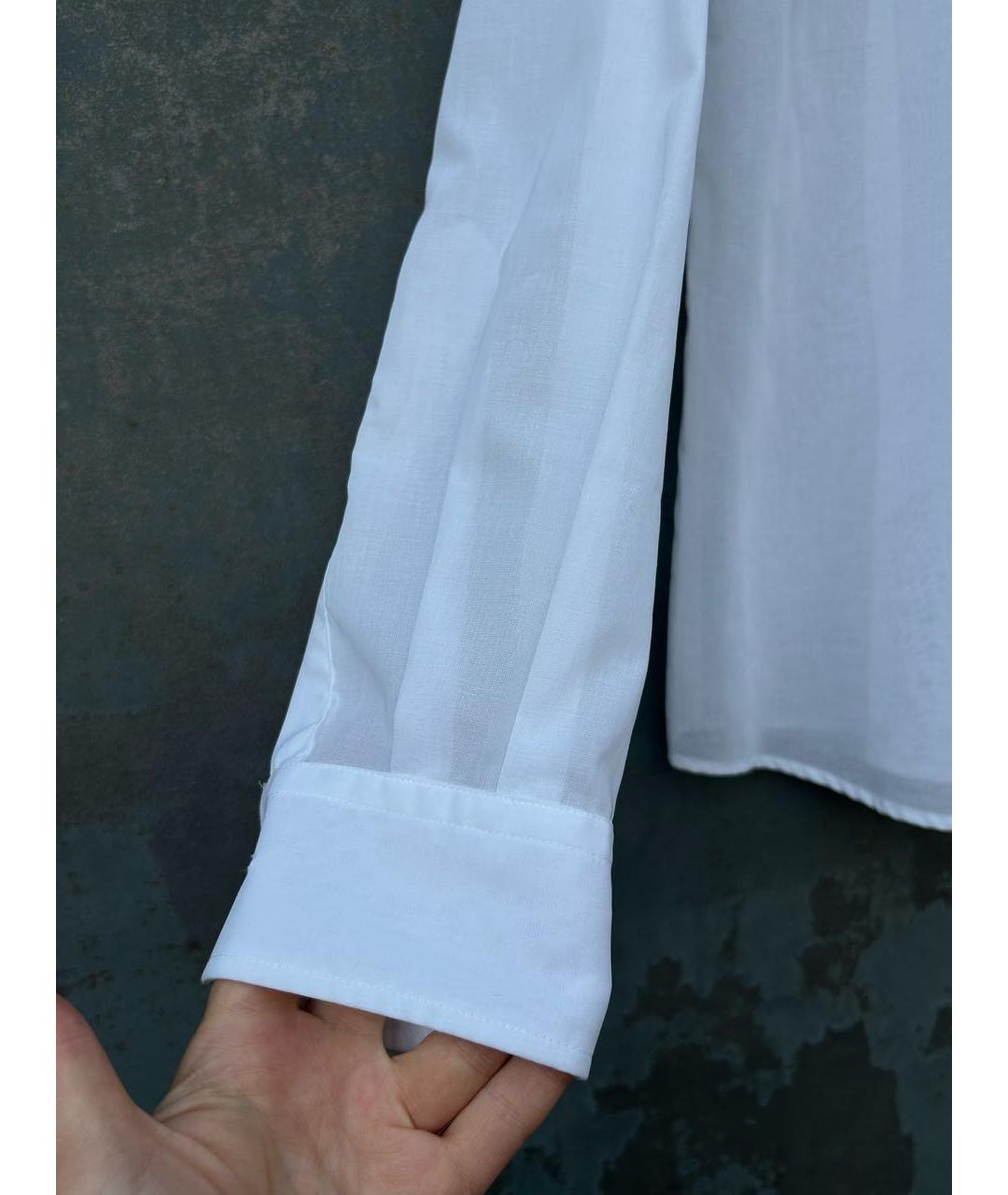 DOLCE&GABBANA Белая хлопковая рубашка, фото 6