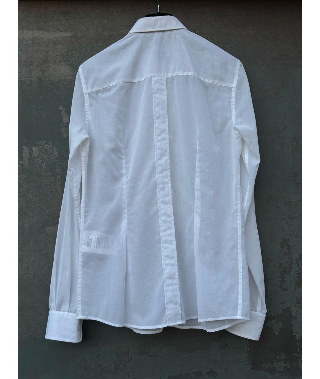 DOLCE&GABBANA Белая хлопковая рубашка, фото 7