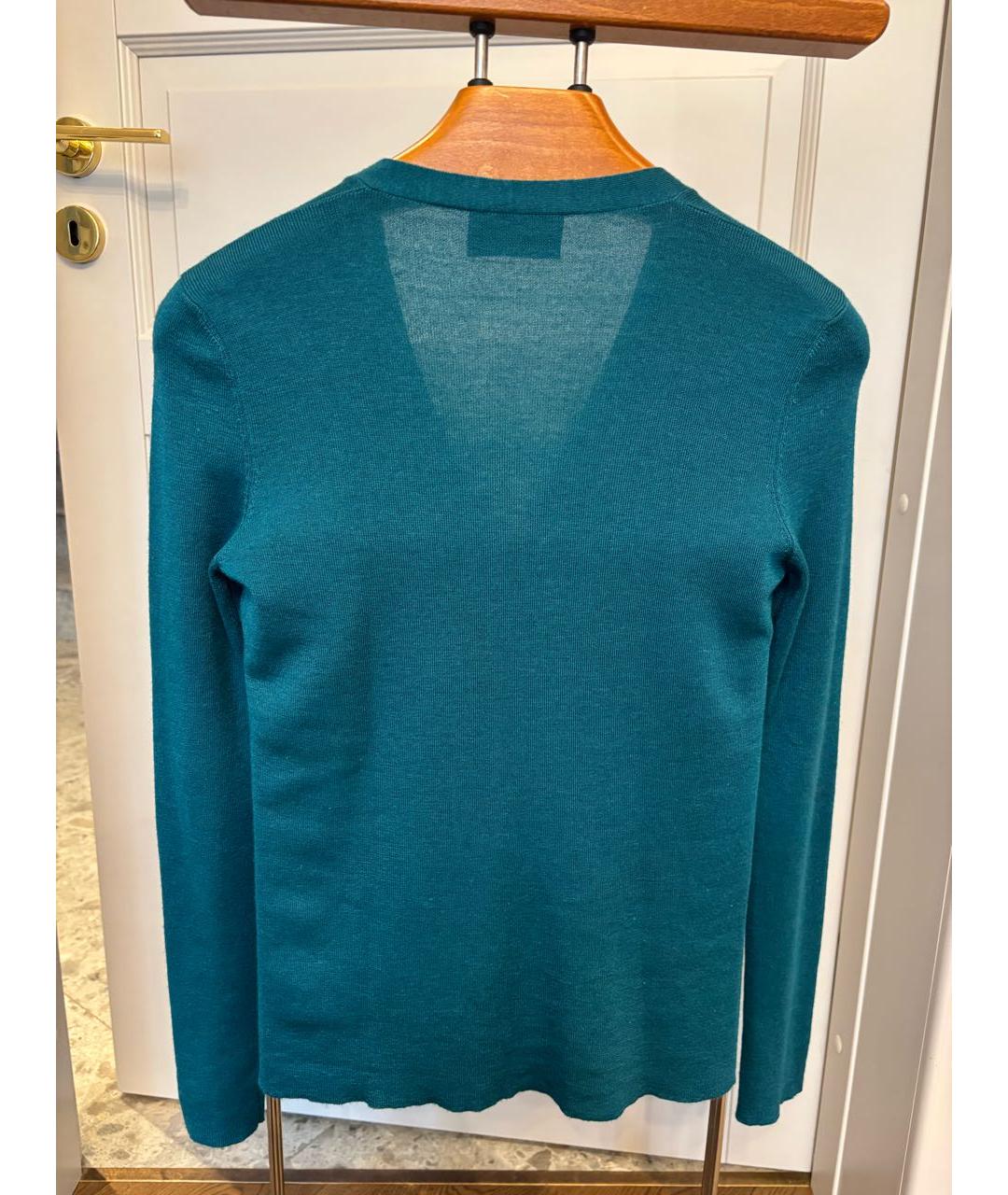 PRADA Зеленый кашемировый кардиган, фото 2