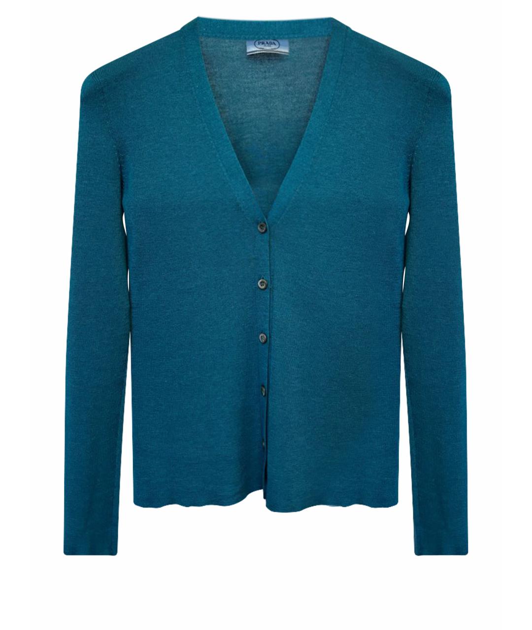 PRADA Зеленый кашемировый кардиган, фото 1