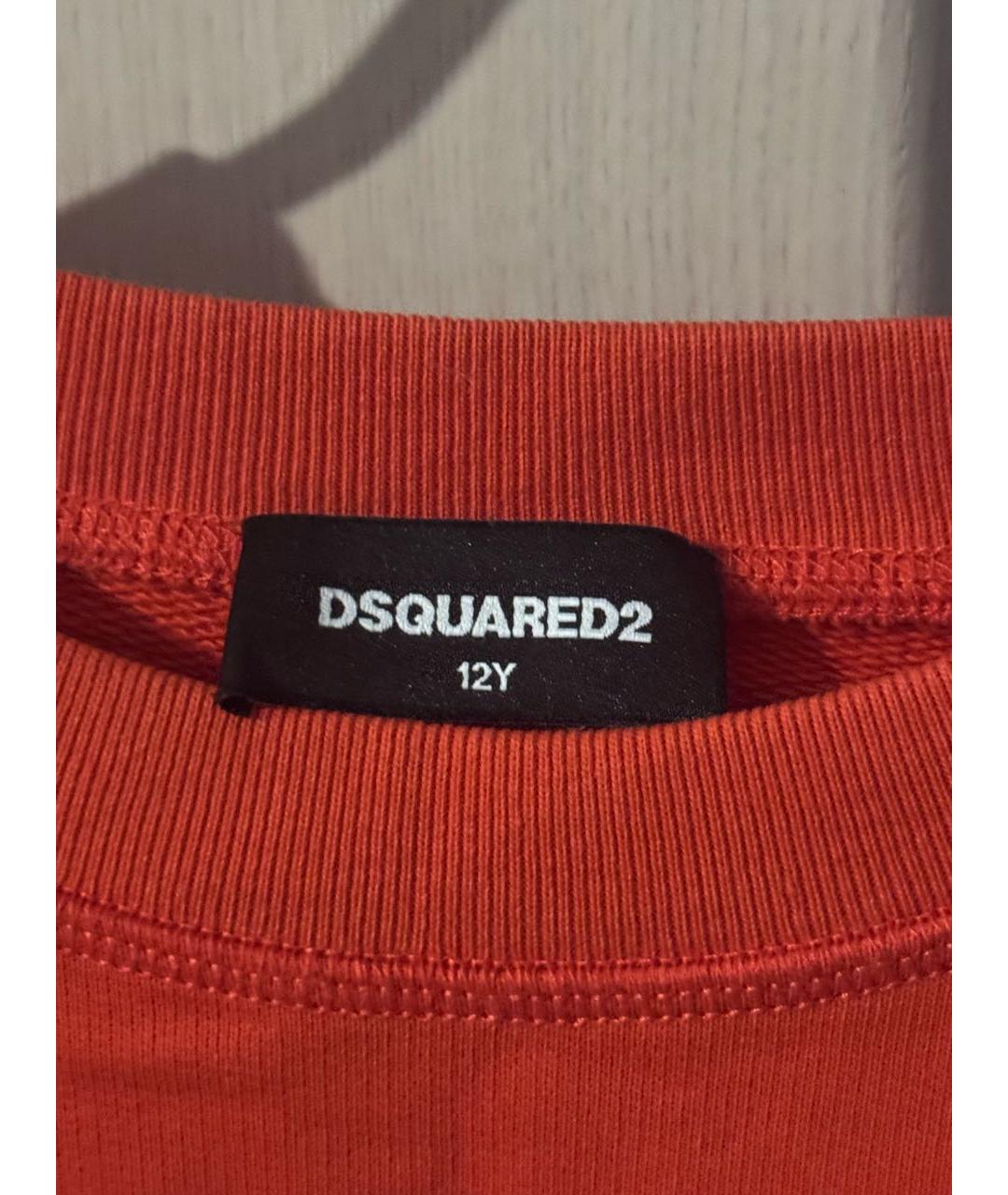 DSQUARED2 Оранжевая хлопковая рубашка/блузка, фото 3