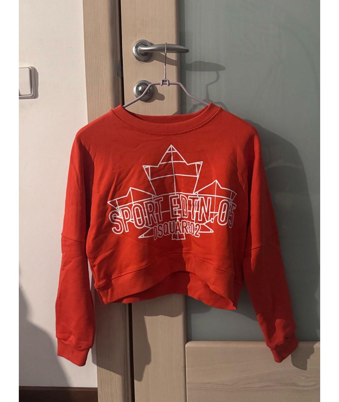 DSQUARED2 Оранжевая хлопковая рубашка/блузка, фото 5