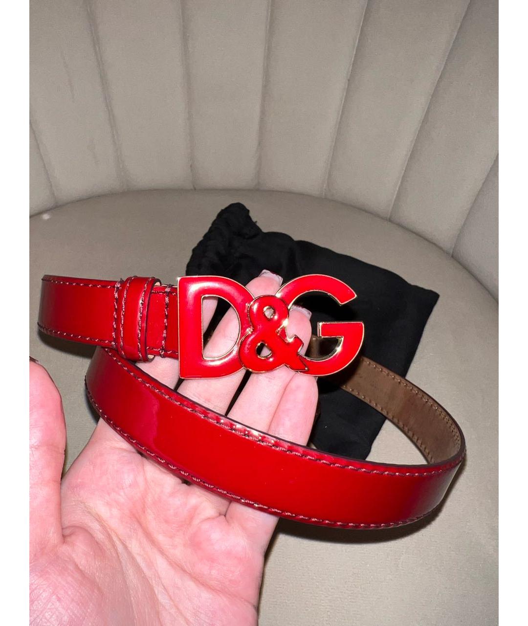 DOLCE&GABBANA Красный ремень, фото 4