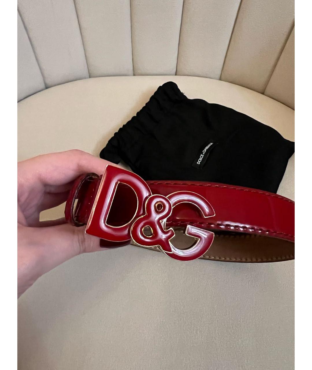 DOLCE&GABBANA Красный ремень, фото 8