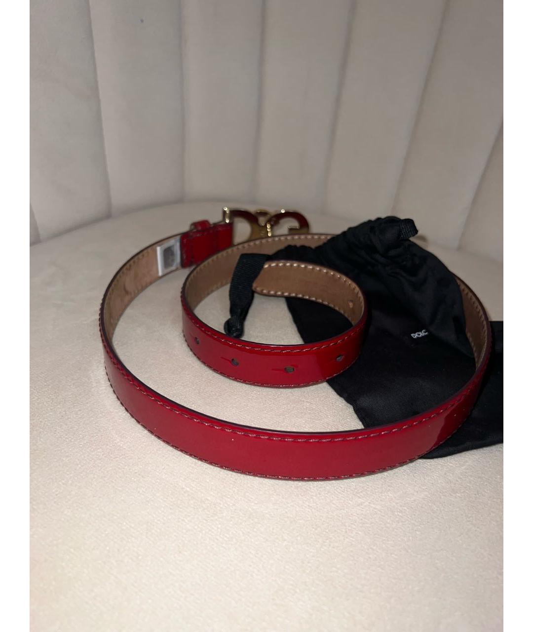DOLCE&GABBANA Красный ремень, фото 5