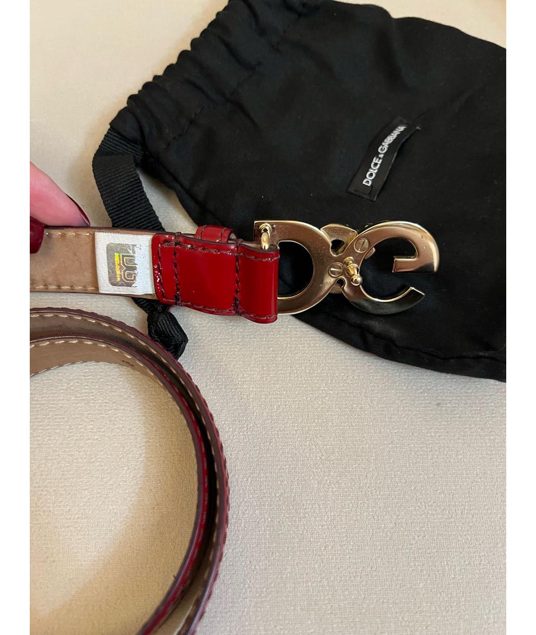 DOLCE&GABBANA Красный ремень, фото 2