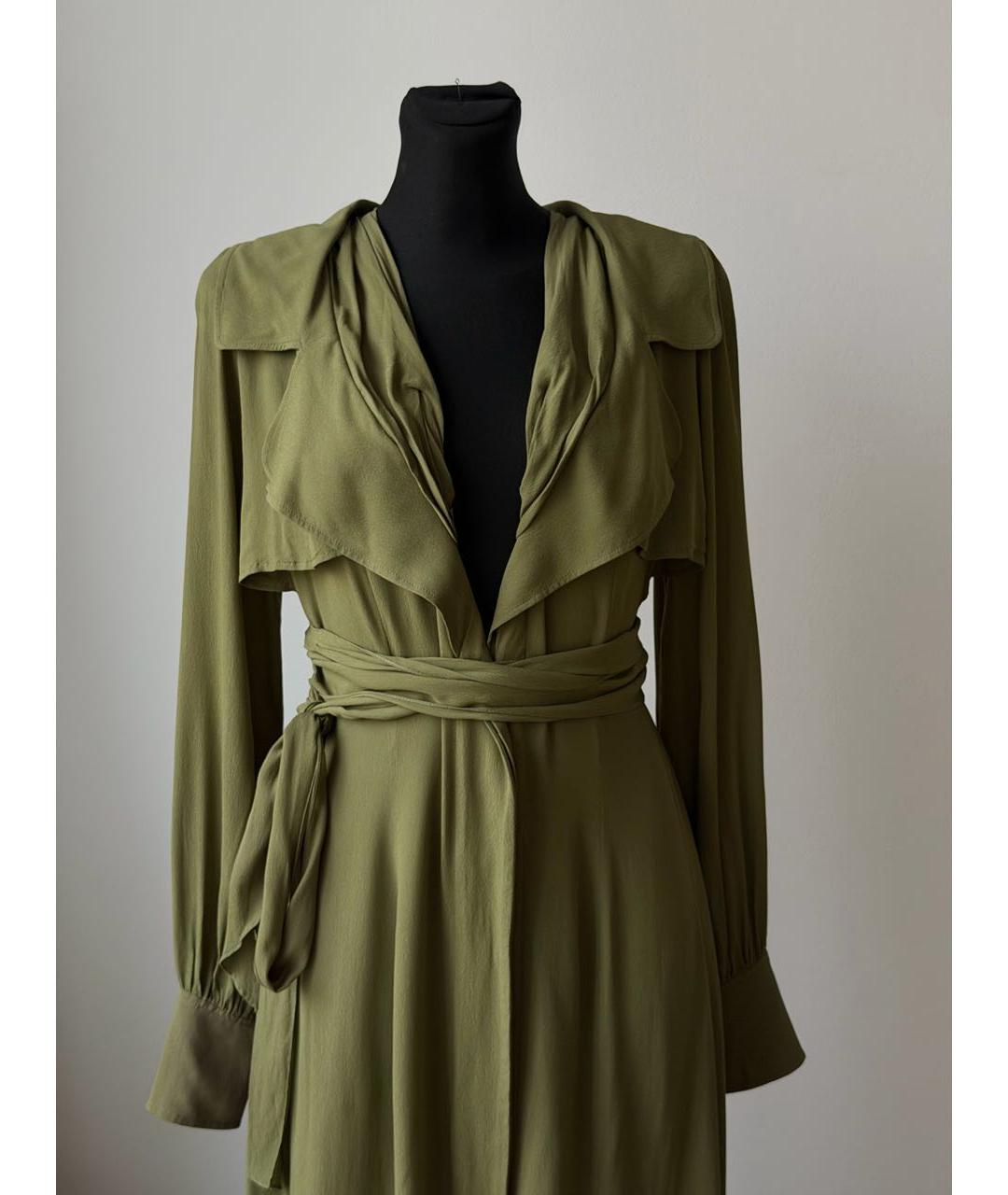 JACQUEMUS Зеленые вискозное повседневное платье, фото 5