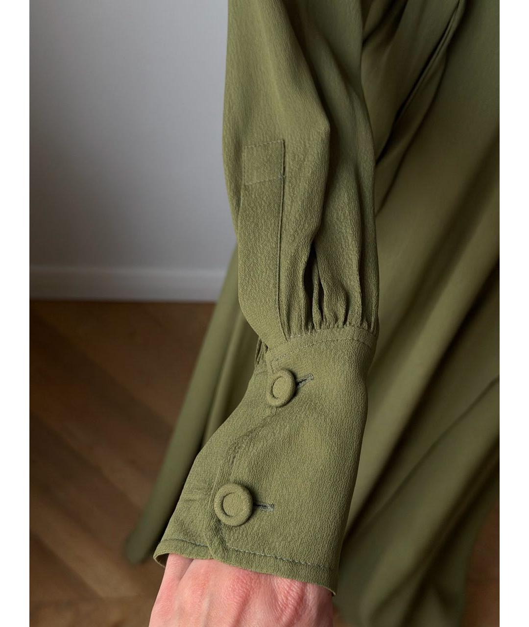 JACQUEMUS Зеленые вискозное повседневное платье, фото 6