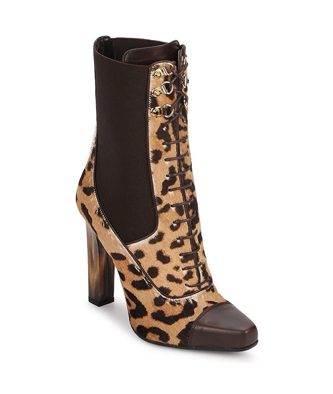 ROBERTO CAVALLI Мульти кожаные ботильоны, фото 5