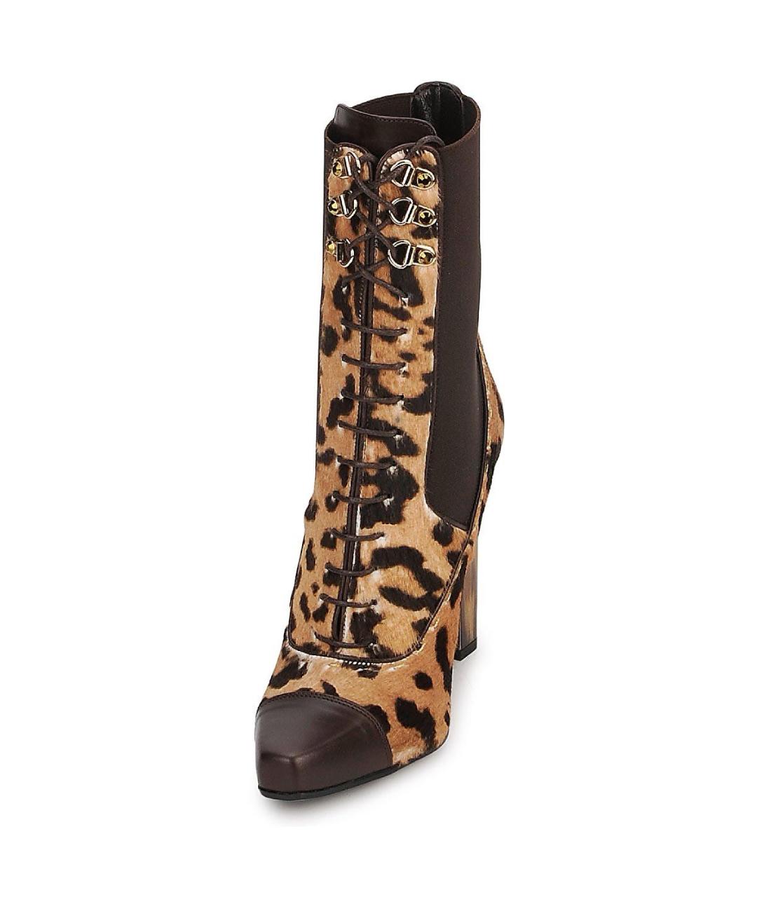 ROBERTO CAVALLI Мульти кожаные ботильоны, фото 6