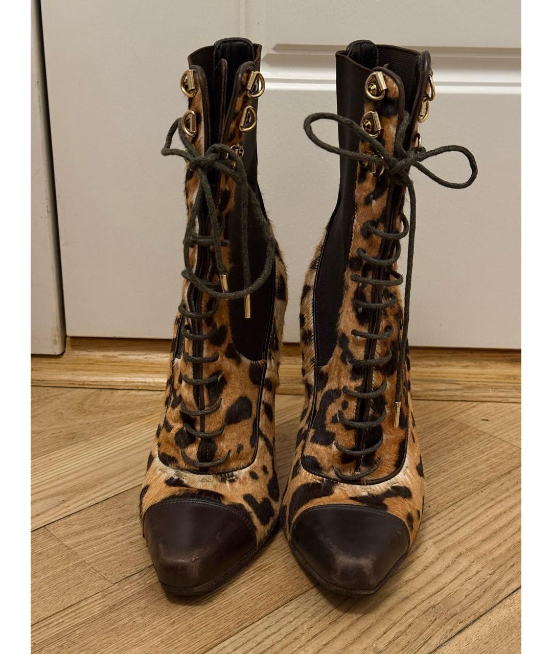 ROBERTO CAVALLI Мульти кожаные ботильоны, фото 2