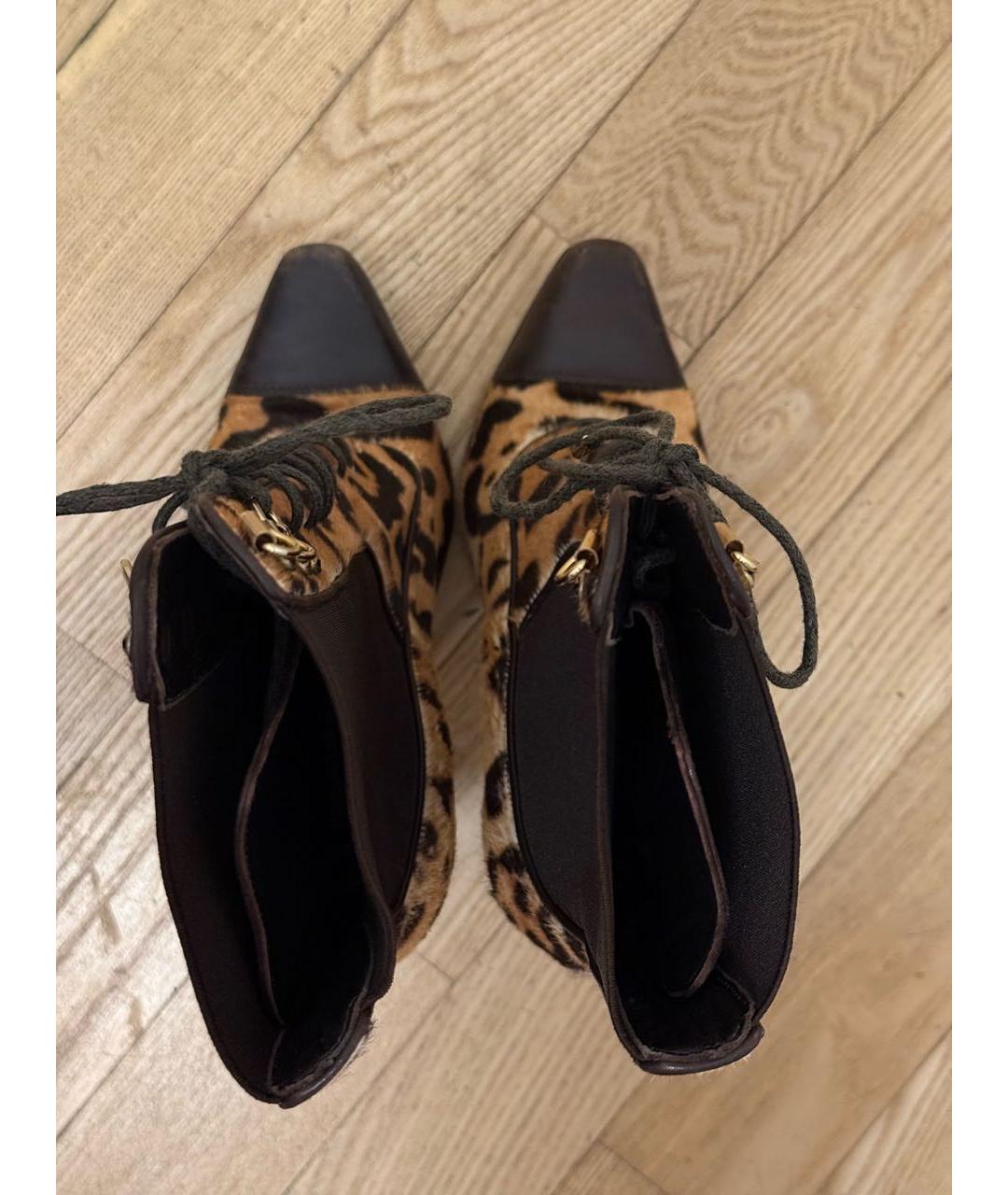 ROBERTO CAVALLI Мульти кожаные ботильоны, фото 3