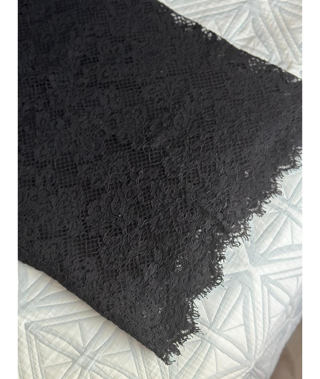 PINKO Черная хлопковая юбка миди, фото 4