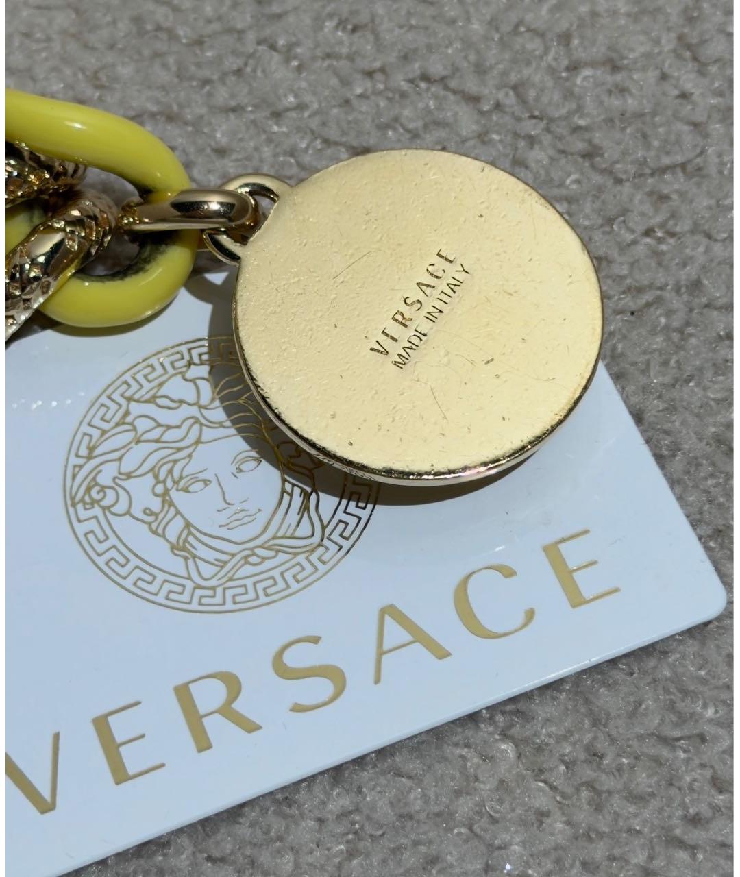 VERSACE Золотой металлический браслет, фото 7