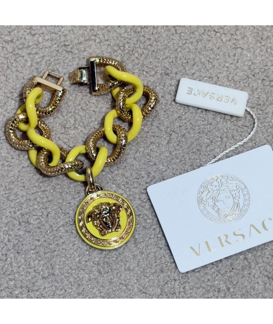 VERSACE Золотой металлический браслет, фото 2