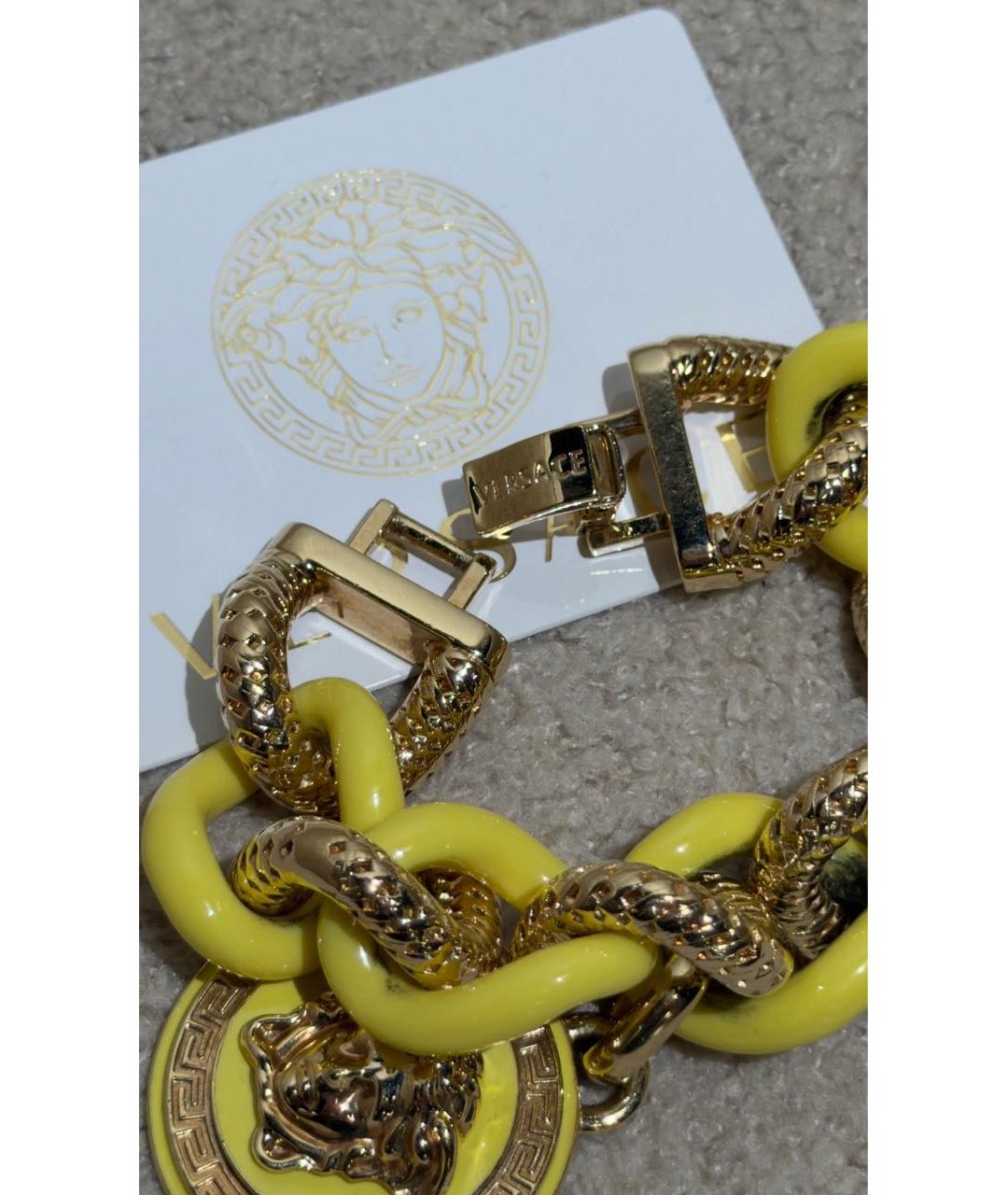 VERSACE Золотой металлический браслет, фото 3