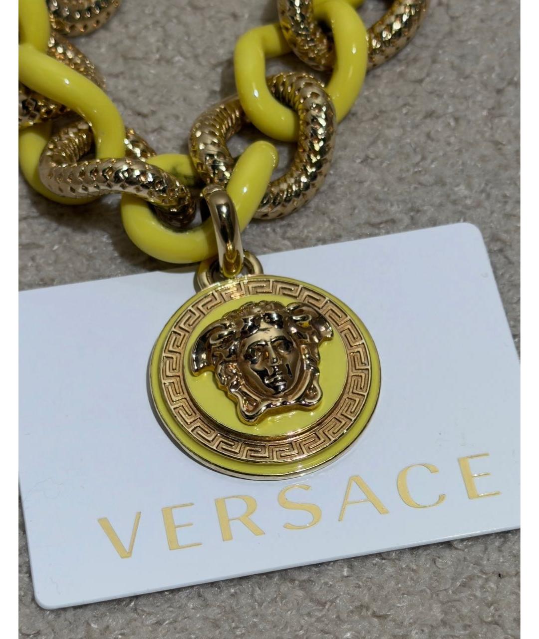 VERSACE Золотой металлический браслет, фото 4
