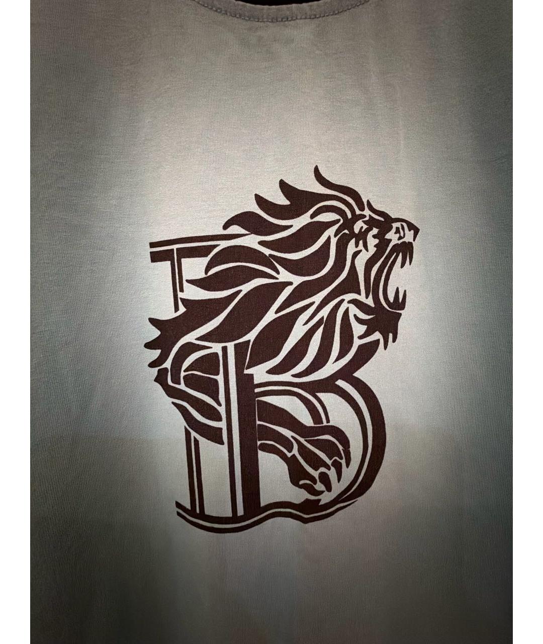 BALMAIN Бирюзовая хлопковая детская футболка, фото 4