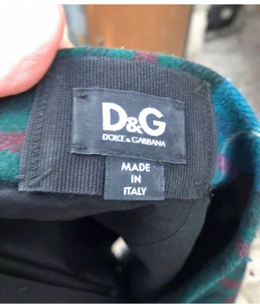 DOLCE&GABBANA Голубая юбка мини, фото 2
