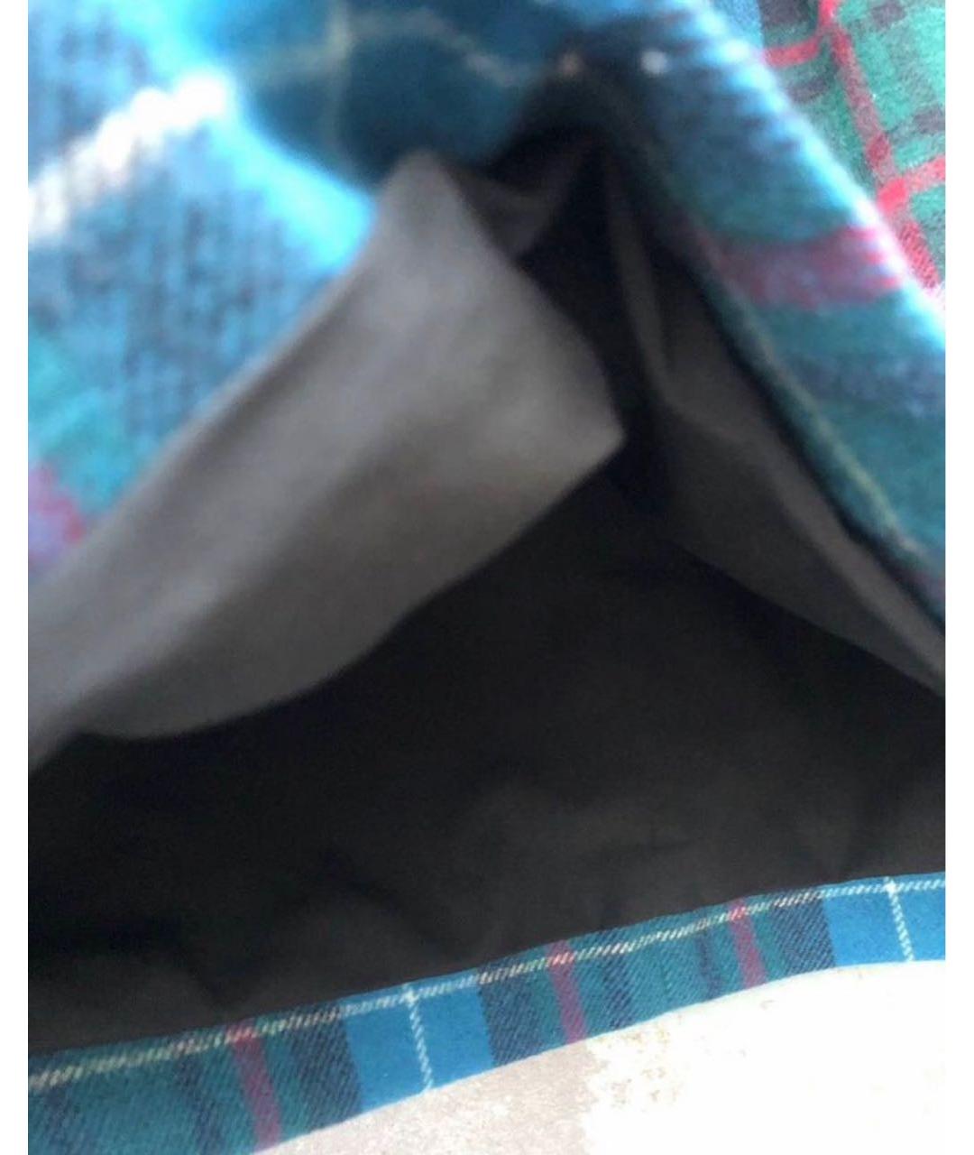 DOLCE&GABBANA Голубая юбка мини, фото 3