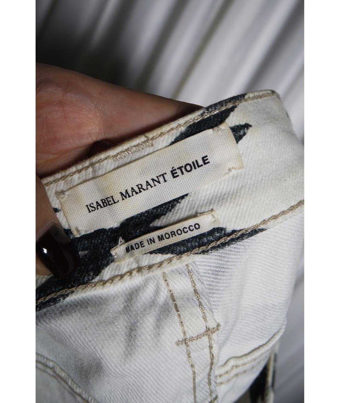 ISABEL MARANT ETOILE Белые хлопковые шорты, фото 4
