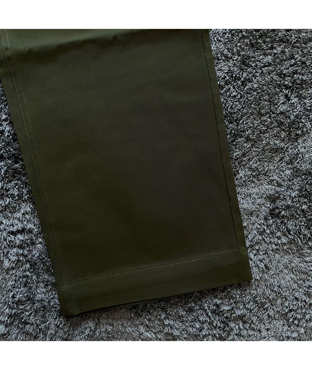 NIKE Хаки хлопковые брюки чинос, фото 5