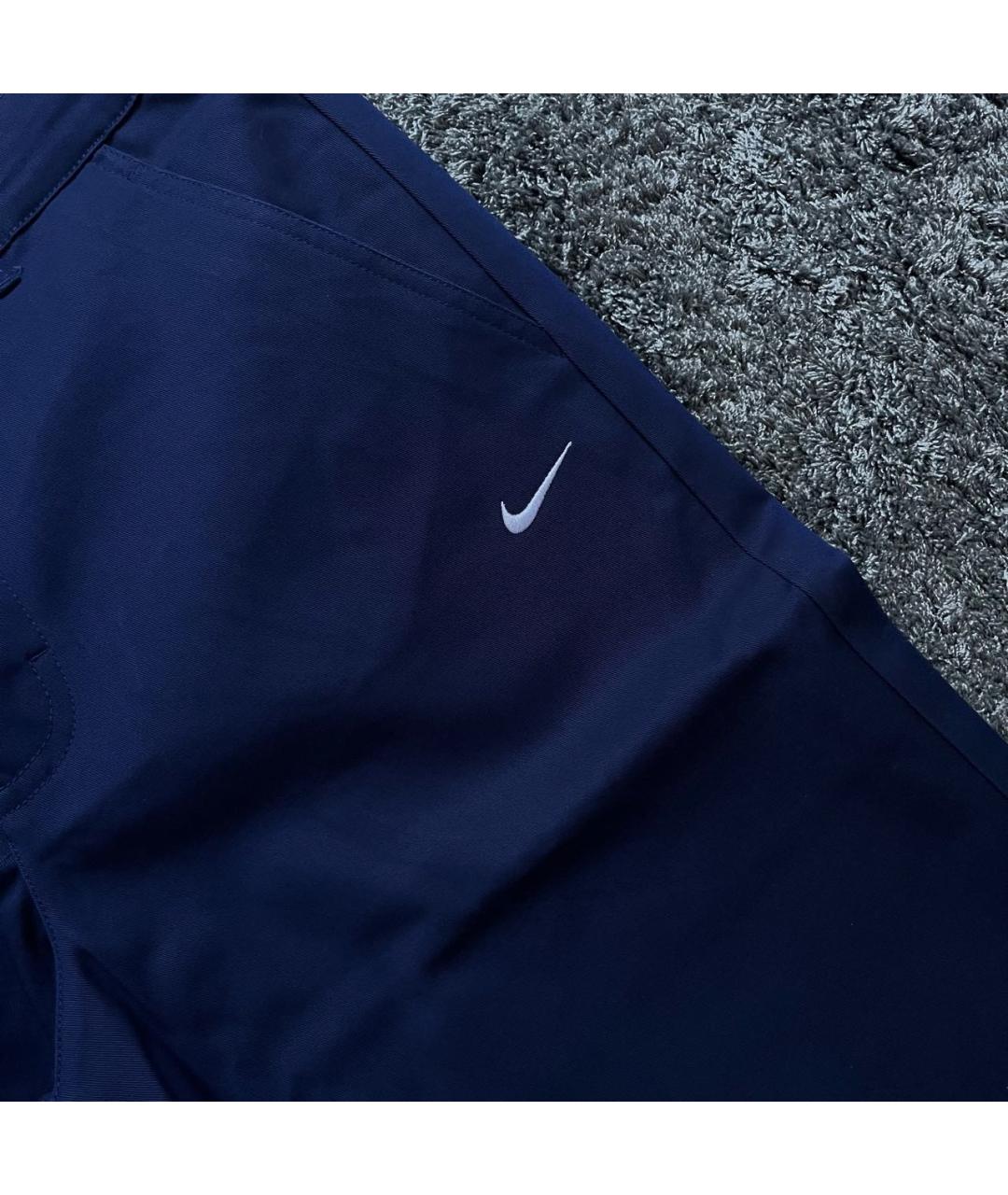 NIKE Темно-синие хлопковые брюки чинос, фото 4