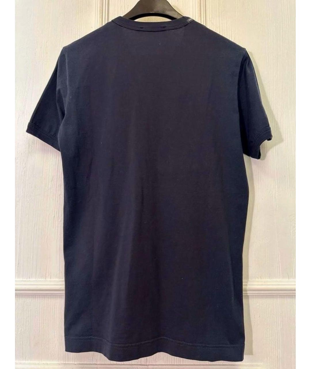 DOLCE&GABBANA Черная хлопковая футболка, фото 6