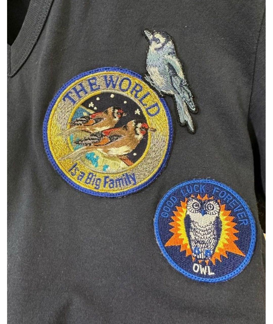 DOLCE&GABBANA Черная хлопковая футболка, фото 4