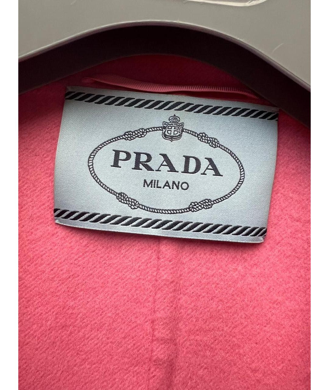 PRADA Коралловое кашемировое пальто, фото 2