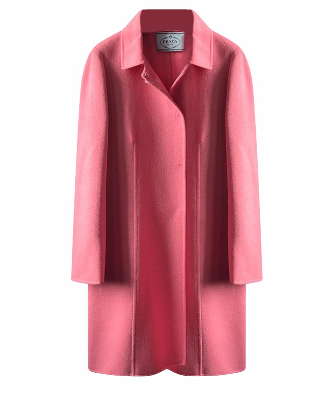 PRADA Коралловое кашемировое пальто, фото 1