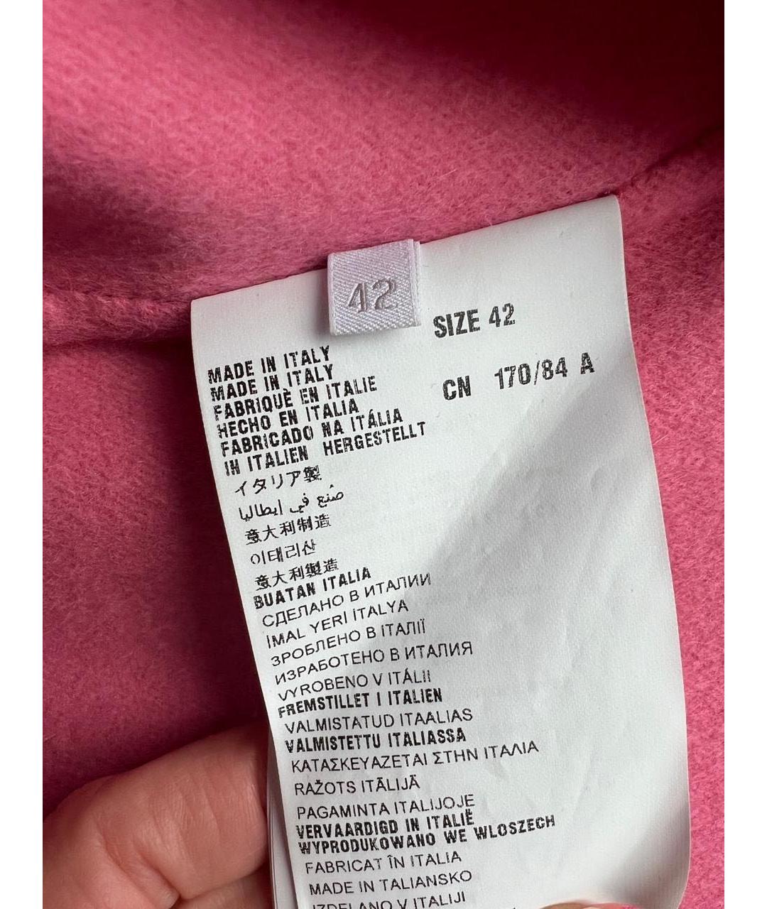 PRADA Коралловое кашемировое пальто, фото 3